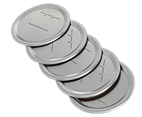 Wide-mouth vacuum sealer lids