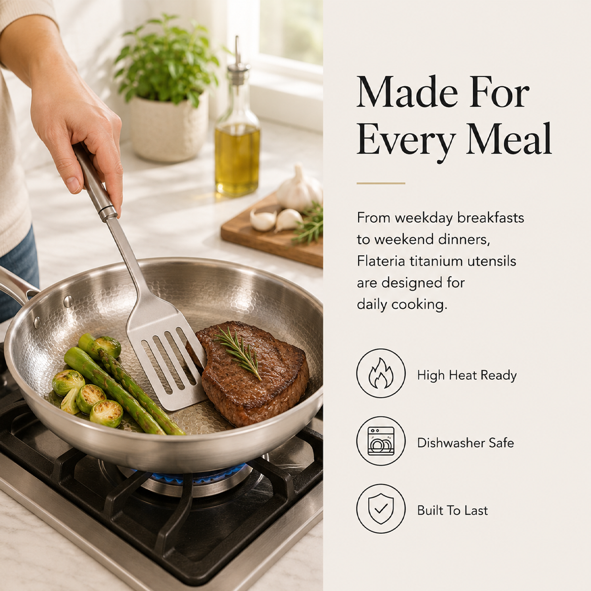 Flateria Titanium Utensils Set