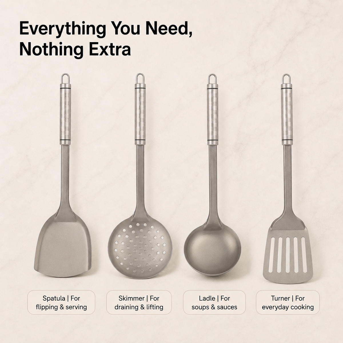 Flateria Titanium Utensils Set