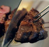 Meat preparation on a titanium cutting board