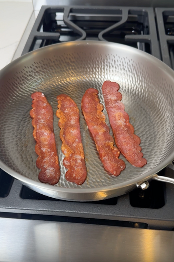Customer using a titanium cutting board