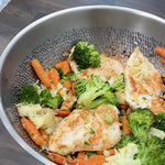 Kitchen enthusiast preparing fresh ingredients