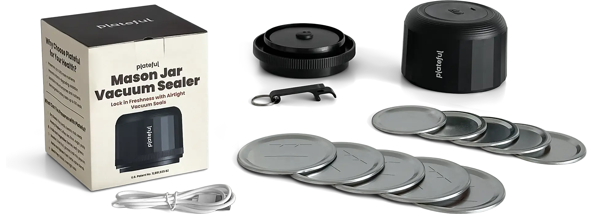 Vacuum sealer and included accessories