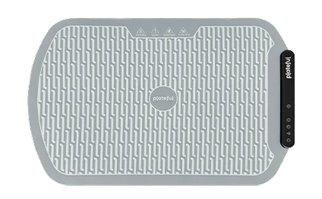 Grey food warming mat
