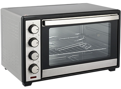 A dish being reheated in a microwave